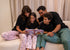 Girls summer pajama set Black t-shirt + Rose Dog Pants